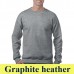 Gildan Heavy Blend 18000 környakas pulóver GI18000 graphite heather