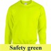 Gildan Heavy Blend 18000 környakas pulóver GI18000 safety green