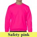 Gildan Heavy Blend 18000 környakas pulóver GI18000 safety pink