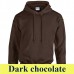 Gildan Heavy Blend Adult Hooded 18500 kapucnis pulóver GI18500 dark chocolate