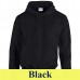 Gildan Heavy Blend Youth 18500B 271 g-os gyermek kapucnis pulóver GIB18500 black