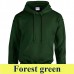 Gildan Heavy Blend Youth 18500B 271 g-os gyermek kapucnis pulóver GIB18500 forest green