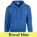 Gildan Heavy Blend 18600B kapucnis cipzáros gyermek pulóver GIB18600 royal blue