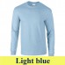Gildan Ultra Cotton 2400 203 g-os hosszú ujjú póló GI2400 light blue
