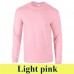Gildan Ultra Cotton 2400 203 g-os hosszú ujjú póló GI2400 light pink