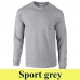 Gildan Ultra Cotton 2400 203 g-os hosszú ujjú póló GI2400 sport grey