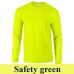 Gildan Ultra Cotton 2400 203 g-os hosszú ujjú póló GI2400 safety green