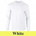 Gildan Ultra Cotton 2400 203 g-os hosszú ujjú póló GI2400 white