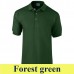 Gildan Ultra Cotton 3800 214 g-os galléros póló GI3800 forest green
