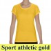 Gildan Performance 46000L 159 g-os 100% műszálas női póló GIL46000 sport athletic gold