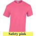 Gildan Ultra Cotton 2000 203 g-os póló GI2000 safety pink