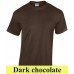 Gildan Heavyweight 5000B 180 g-os gyerek póló GIB5000 dark chocolate
