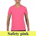 Gildan Heavy Cotton 5000L 180 g-os női póló GIL5000 safety pink