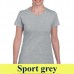 Gildan Heavy Cotton 5000L 180 g-os női póló GIL5000 sport grey