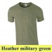 Gildan Softstyle 64000 153 g-os póló GI64000 heather military green