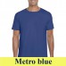 Gildan Softstyle 64000 153 g-os póló GI64000 metro blue
