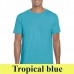Gildan Softstyle 64000 153 g-os póló GI64000 tropical blue