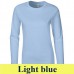 Gildan SoftStyle 64400L 153 g-os hosszú ujjú női póló GIL64400 light blue