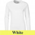 Gildan SoftStyle 64400L 153 g-os hosszú ujjú női póló GIL64400 white