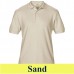 Gildan Premium Cotton 85800 223 g-os galléros pique póló GI85800 sand