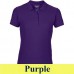 Gildan Premium Cotton 85800L 223 g-os galléros női pique póló GIL85800 purple