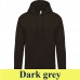 Kariban Men's Hooded 476 280 g-os kapucnis pulóver KA476 dark grey