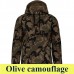 Kariban Men's Hooded 476 280 g-os kapucnis pulóver KA476 olive camouflage