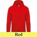 Kariban Men's Hooded 476 280 g-os kapucnis pulóver KA476 red