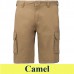 Kariban Multi pocket Bermuda shorts 754, 245 g-os zsebes rövidnadrág KA754 camel