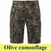 Kariban Multi pocket Bermuda shorts 754, 245 g-os zsebes rövidnadrág KA754 olive camouflage