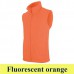 Kariban LUCA - MEN'S MICRO FLEECE 913  300 g-os cipzáros polár mellény KA913 fluorescent orange