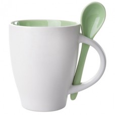 Spoon bögre zöld és fehér /AP-862000-07/