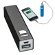 Power bank 2200 mAh, hordozható mobiltöltő, külső USB akkumulátor, vésztöltő, fekete \C-4302903\