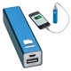Power bank 2200 mAh, hordozható mobiltöltő, külső USB akkumulátor, vésztöltő, kék \C-4302904\