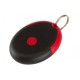 kulcstartó, microfibre (szemüvegtörlő) kendővel, piros/fekete \T-0407701\