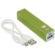 Power bank 2200 mAh, hordozható mobiltöltő, külső USB akkumulátor, vésztöltő, zöld \T-1107205\