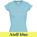 Sol's Moon Women 11388 150 g-os V nyakú női póló SO11388 atoll blue