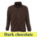 Sol's North Men 55000 300 g-os cipzáros polár pulóver SO55000 dark chocolate