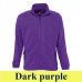 Sol's North Men 55000 300 g-os cipzáros polár pulóver SO55000 dark purple