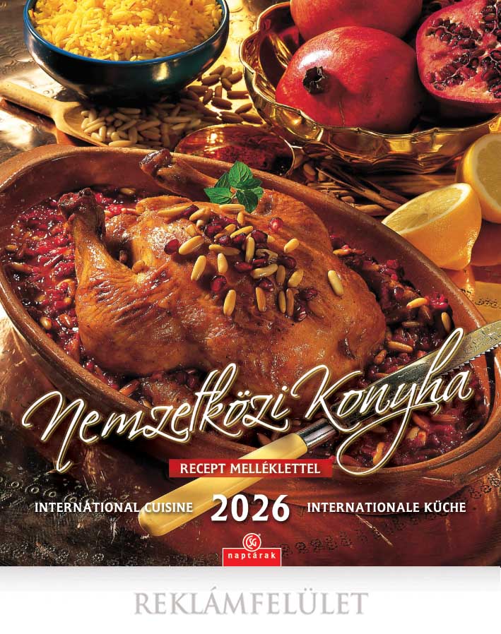Napt�r 2026 Nemzetk�zi konyha falinapt�r