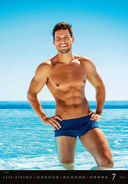 Sexy Boys falinapt�r, aktnapt�r, erotikus napt�r