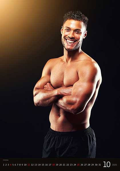 Sexy Boys falinapt�r, aktnapt�r, erotikus napt�r