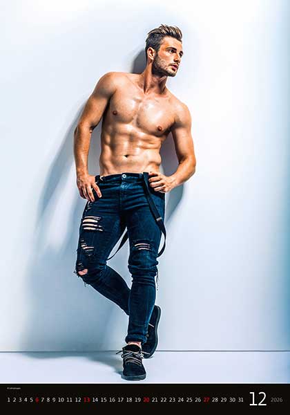 Sexy Boys falinapt�r, aktnapt�r, erotikus napt�r