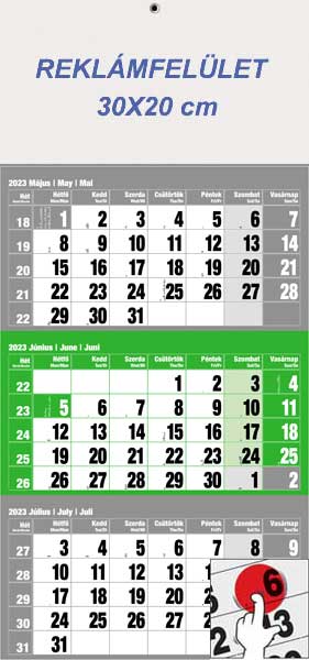 Speditőr naptár egyrészes