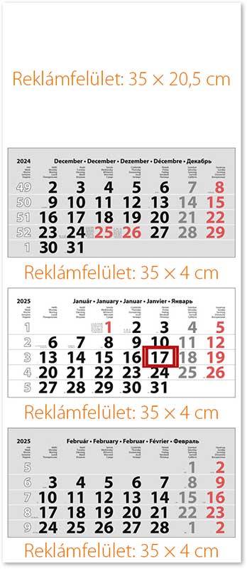 Speditőr naptár Classic Maxi