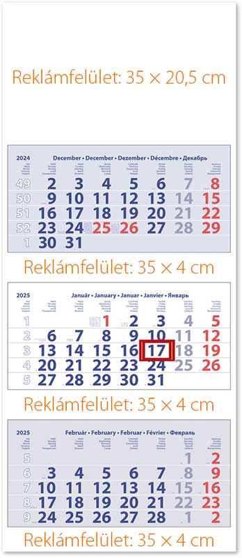 Speditőr naptár Club Maxi