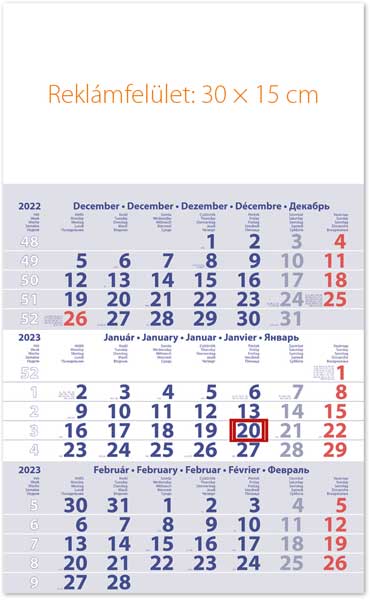 Speditőr naptár Club Primus