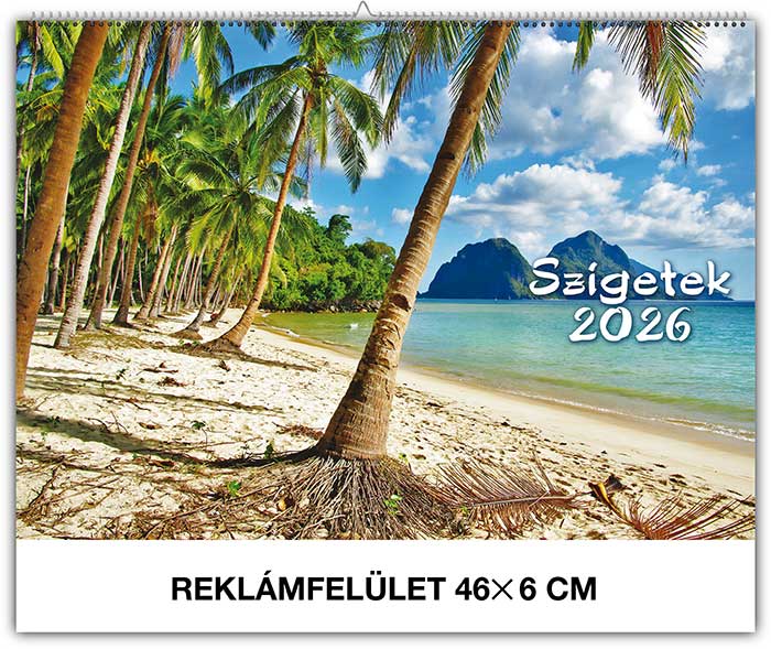 Napt�r 2026: Szigetek falinapt�r