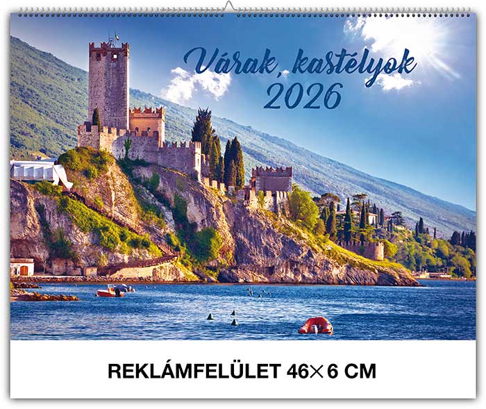 Napt�r 2026: V�rak, kast�lyok falinapt�r